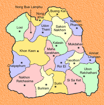 The Isaan map