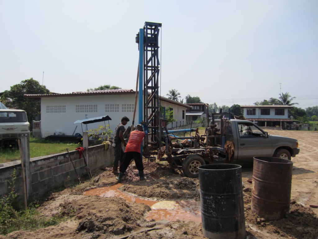 Drilling for ground water