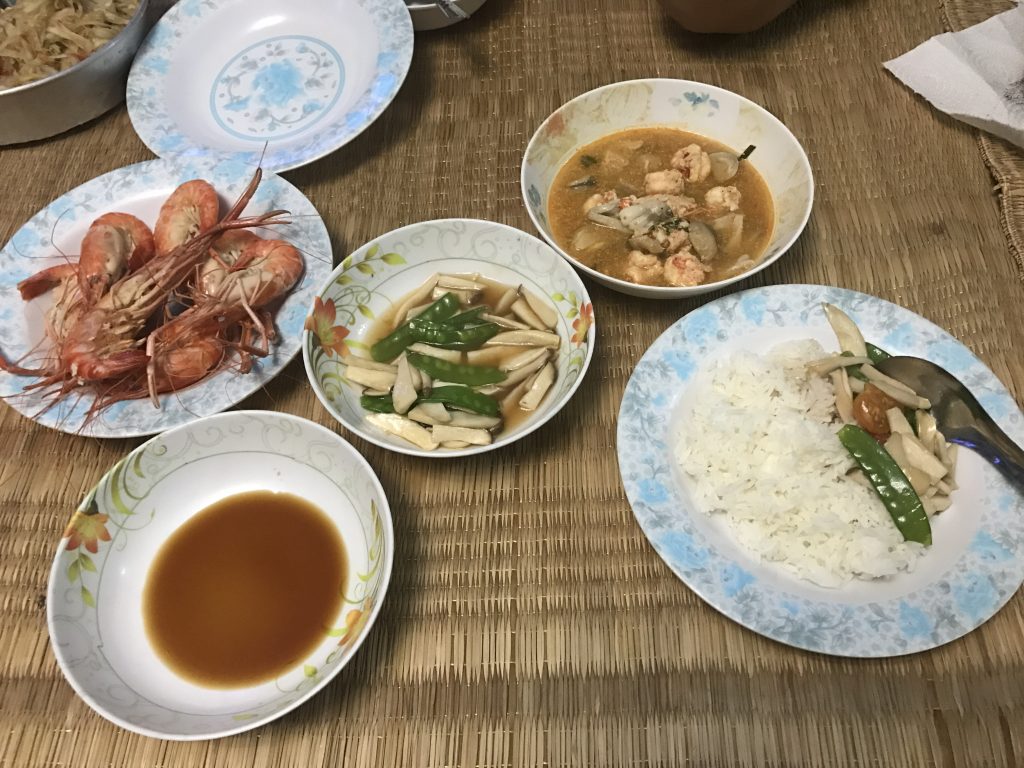 Shrimp dinner