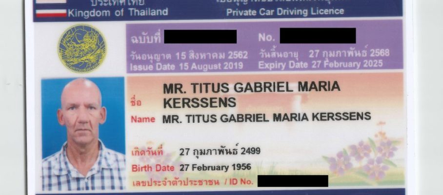 Thai Driving Licenses
