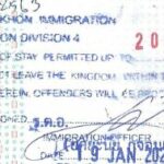 Visa extent stamp