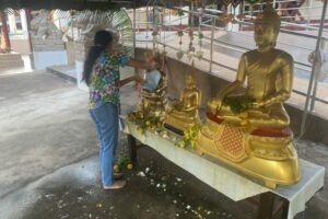 Temple water blessing