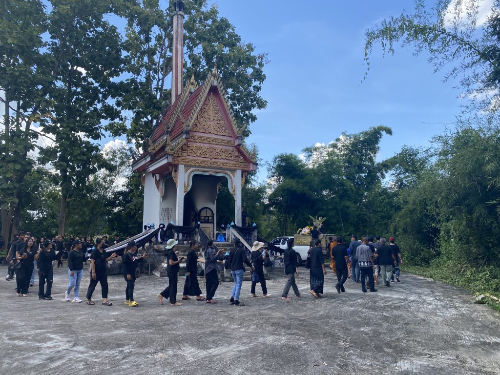 At Narong's cremation