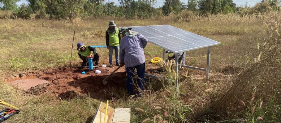 Installation solar pump
