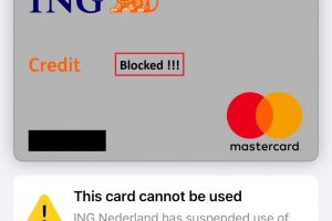 Credit card blocked